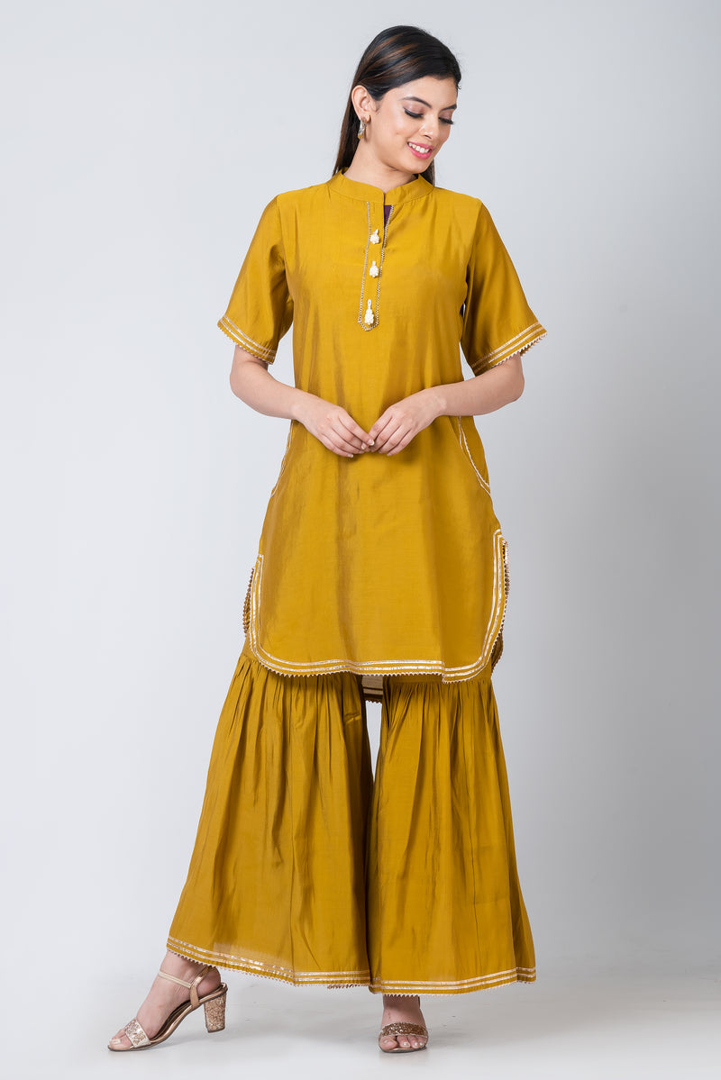 Golden Horizon (Mustard Yellow Sharara)