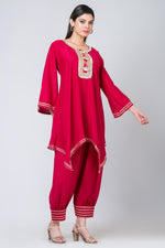 Dilkashi (Pink Long Kurti Set)