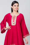 Dilkashi (Pink Long Kurti Set)