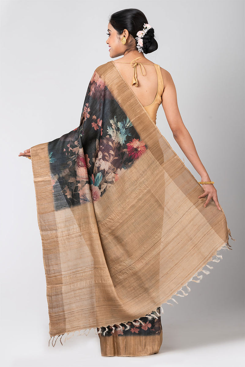 Floretta (Ghicha Tussar Silk Saree)