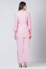 Peonia (Pink Dola Silk Co-ord Set)