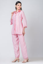 Peonia (Pink Dola Silk Co-ord Set)