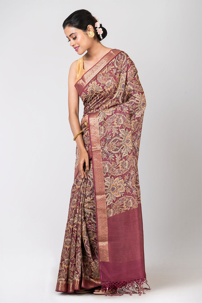 Nalini (Tussar Kalamkari Print Saree)