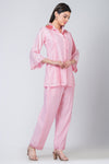 Peonia (Pink Dola Silk Co-ord Set)