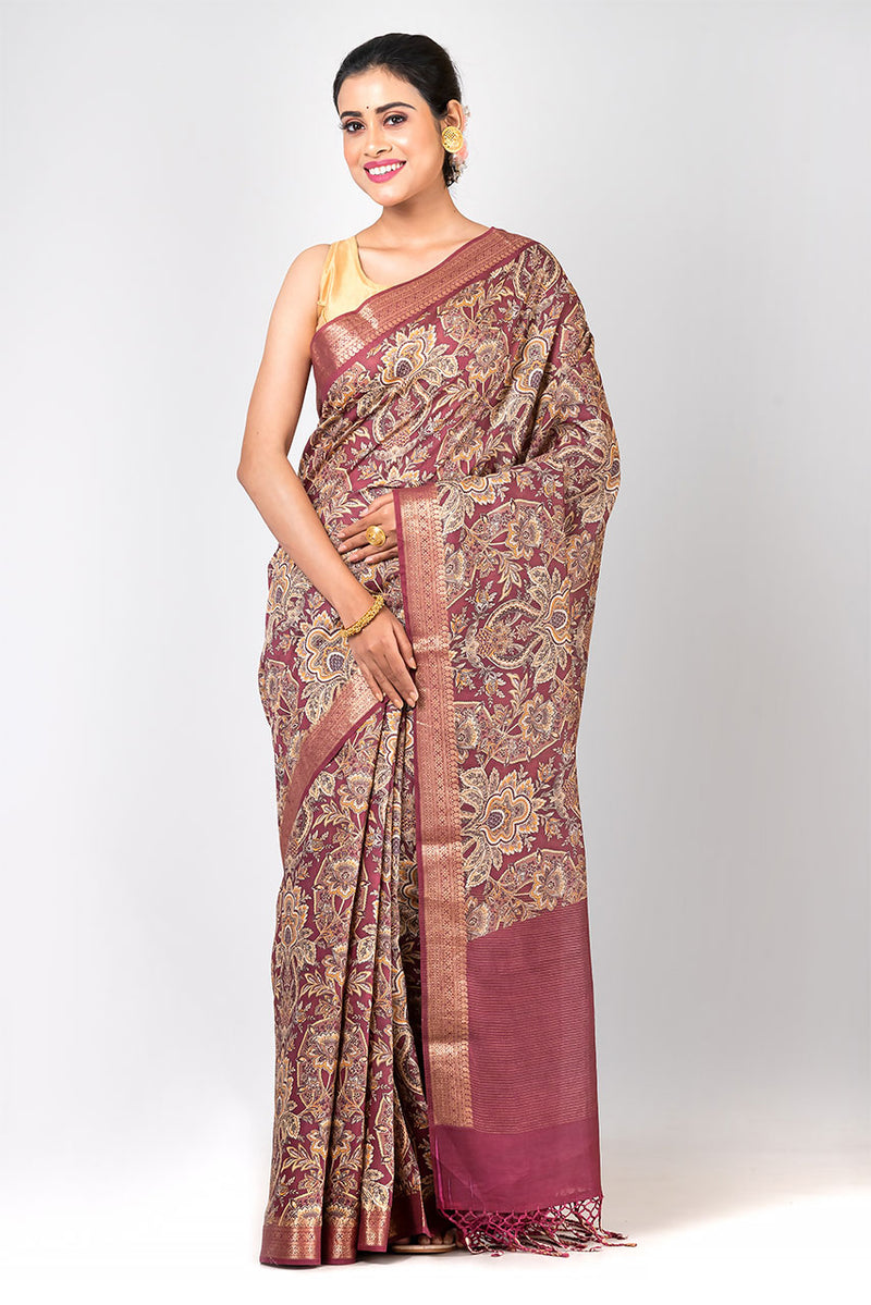 Nalini (Tussar Kalamkari Print Saree)