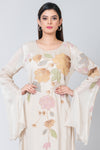 Celia (White Chinon Silk Kurta Set with Cut-dana Work)