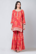 Kesariya (Organza Sharara with Short Kurta & Dupatta)