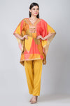 Zinnia (Muslin Silk Printed Kaftan with Pant)