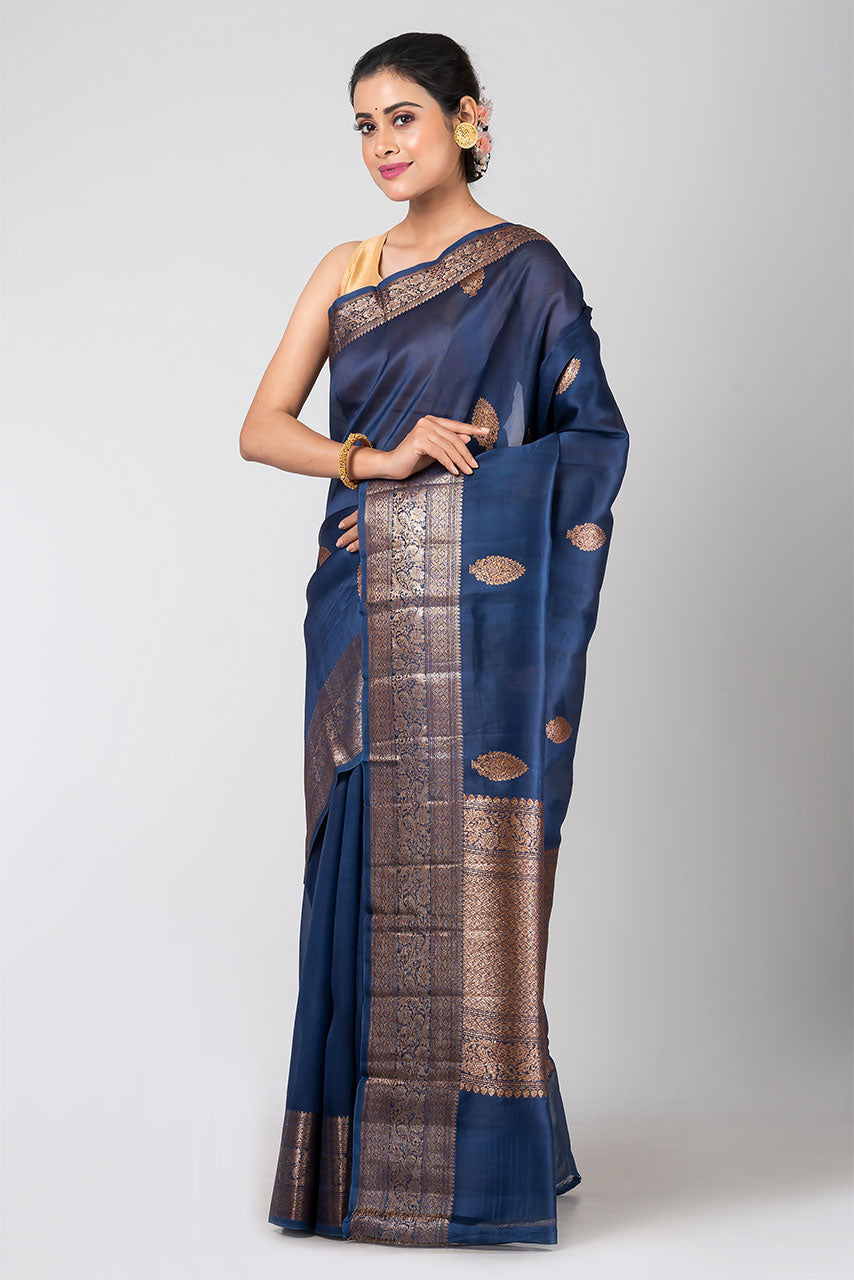 Regal Dream (Blue Kanjivaram Silk)