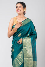 Regal Glory (Sea-green Kanjivaram Silk)