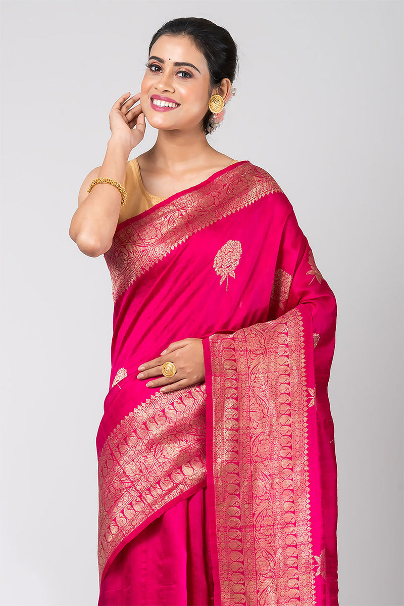 Maharani  (Rani Pink Dupion Tussar Silk)