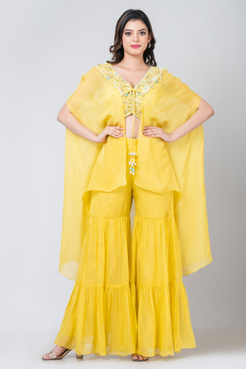 Riwayat (Organza Sharara with Bustier and ape)