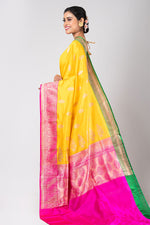 Noor (Yellow Silk Saree with Contrast Border)