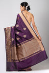 Tilottama (Purple Silk Saree with Mina Work)