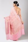 Gulabo (Pink Floral Georgette Khaddi Saree)