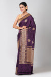 Tilottama (Purple Silk Saree with Mina Work)