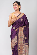 Tilottama (Purple Silk Saree with Mina Work)