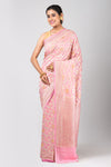 Gulabo (Pink Floral Georgette Khaddi Saree)