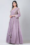 Munfarid (Organza Anarkali Suit with Net Dupatta)