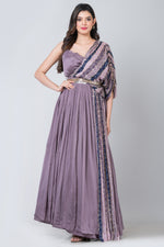 Aster (Chinon Silk Stylish Long Gown)