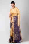 Anika (Beige Album Silk with Jamdani Pallu)