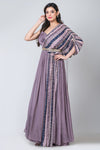 Aster (Chinon Silk Stylish Long Gown)