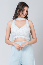 Gauhar (Georgette Palazzo with Crop Top)