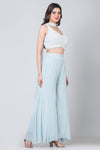 Gauhar (Georgette Palazzo with Crop Top)