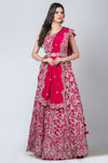 Qirmazi (Lehenga with blouse and dupatta)