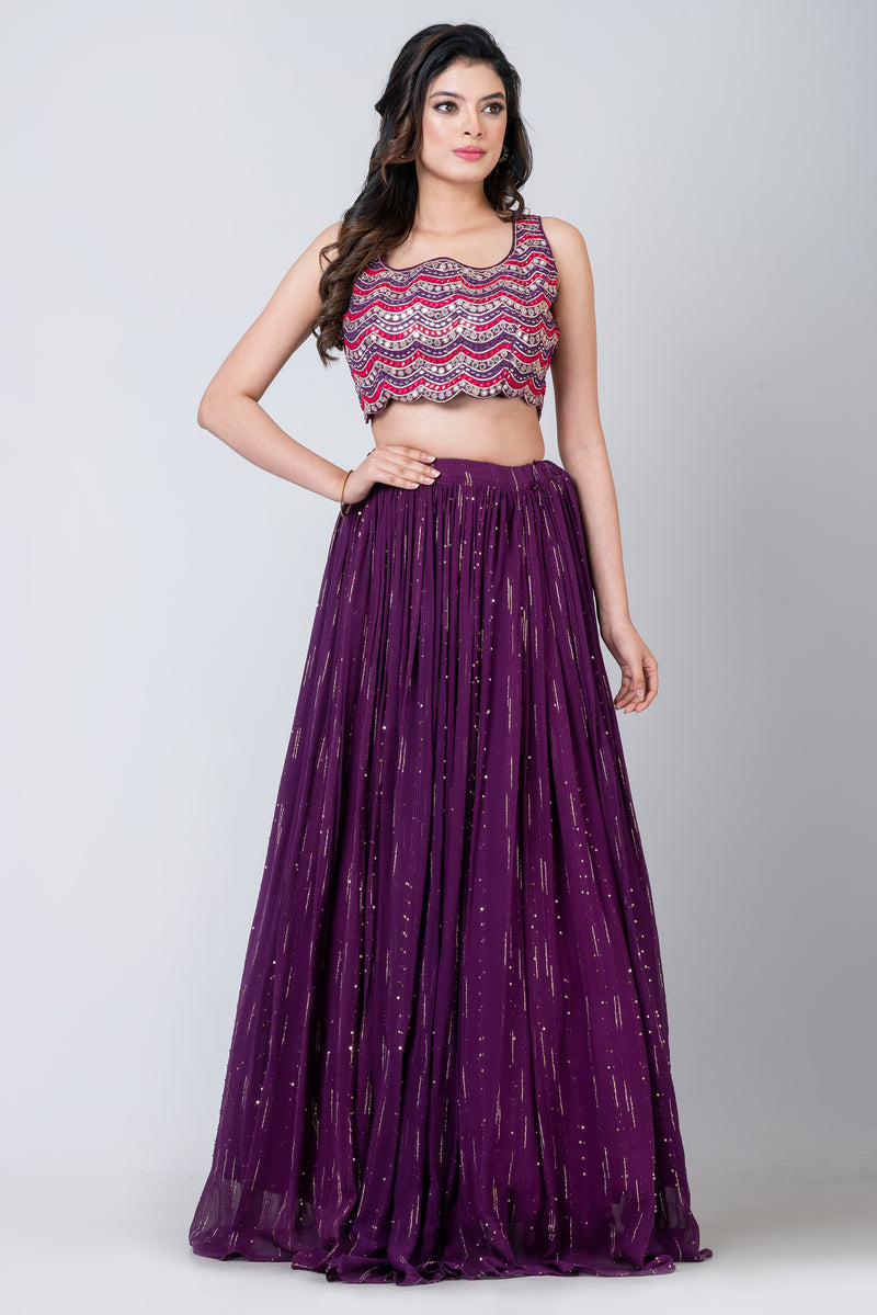 Partikash (Georgette Lehenga with blouse and jacket)