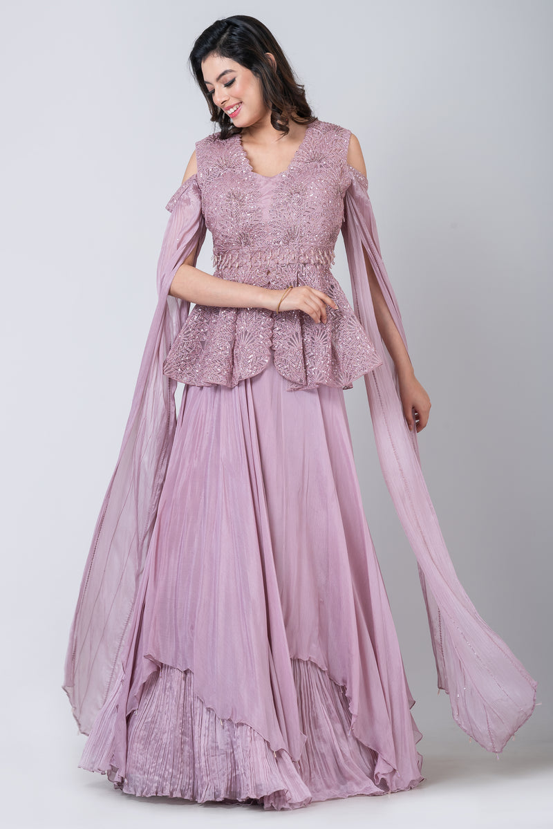 Azalea (Lehenga with peplum blouse)