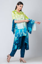 Shoreline blossom (High-low Floral Kurta)