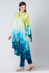 Shoreline blossom (High-low Floral Kurta)