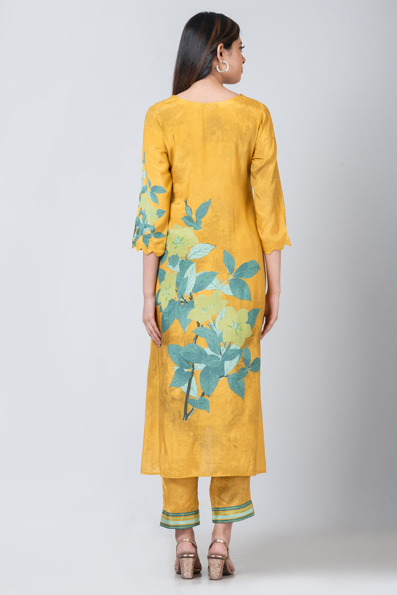 Amber  (Muslin Silk Long Kurta Set)