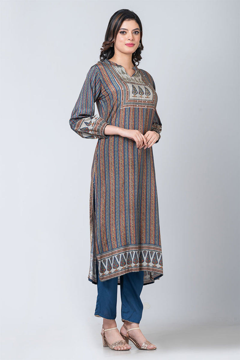 Regal (Russian Silk Kurta Set with Pant and Dupatta)