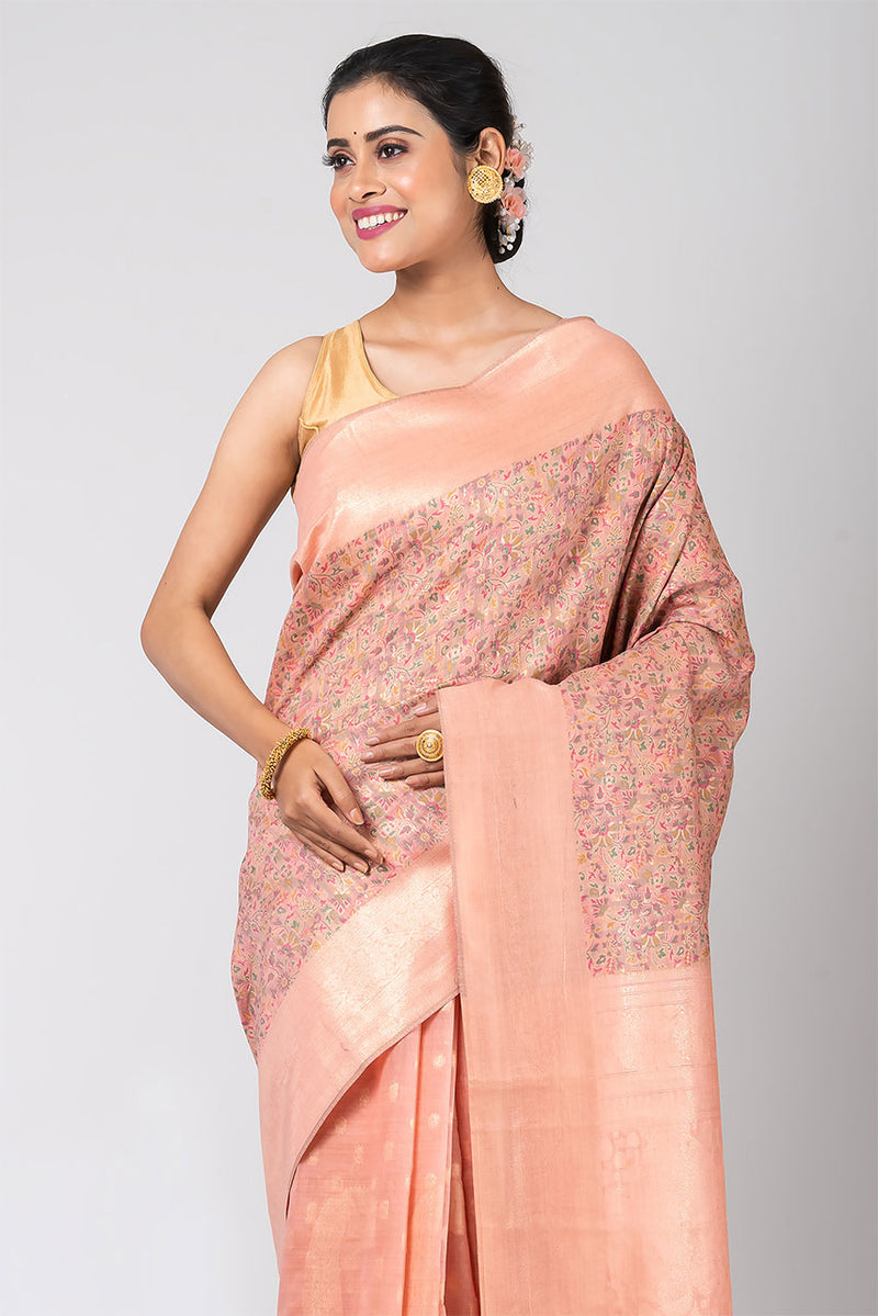 Valley of Flowers (Floral Moonga Cotton Saree)