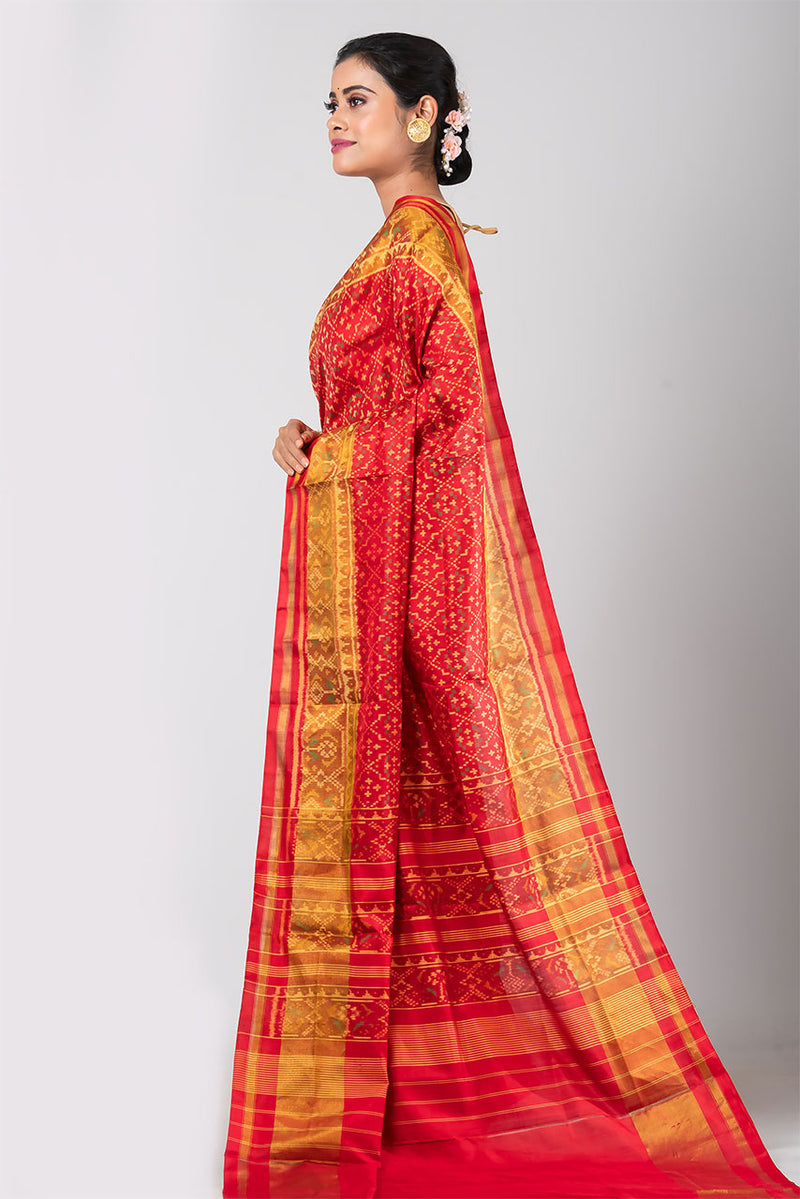 Ahevali (Red Patan Patola Silk Saree)