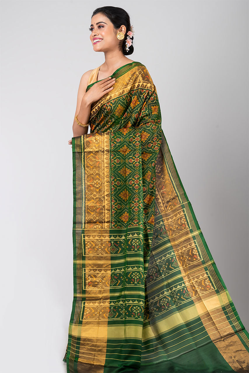 Sobha (Bottle Green Patan Patola Silk Saree)