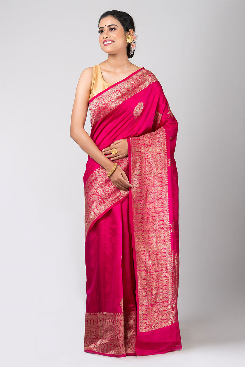 Maharani  (Rani Pink Dupion Tussar Silk)