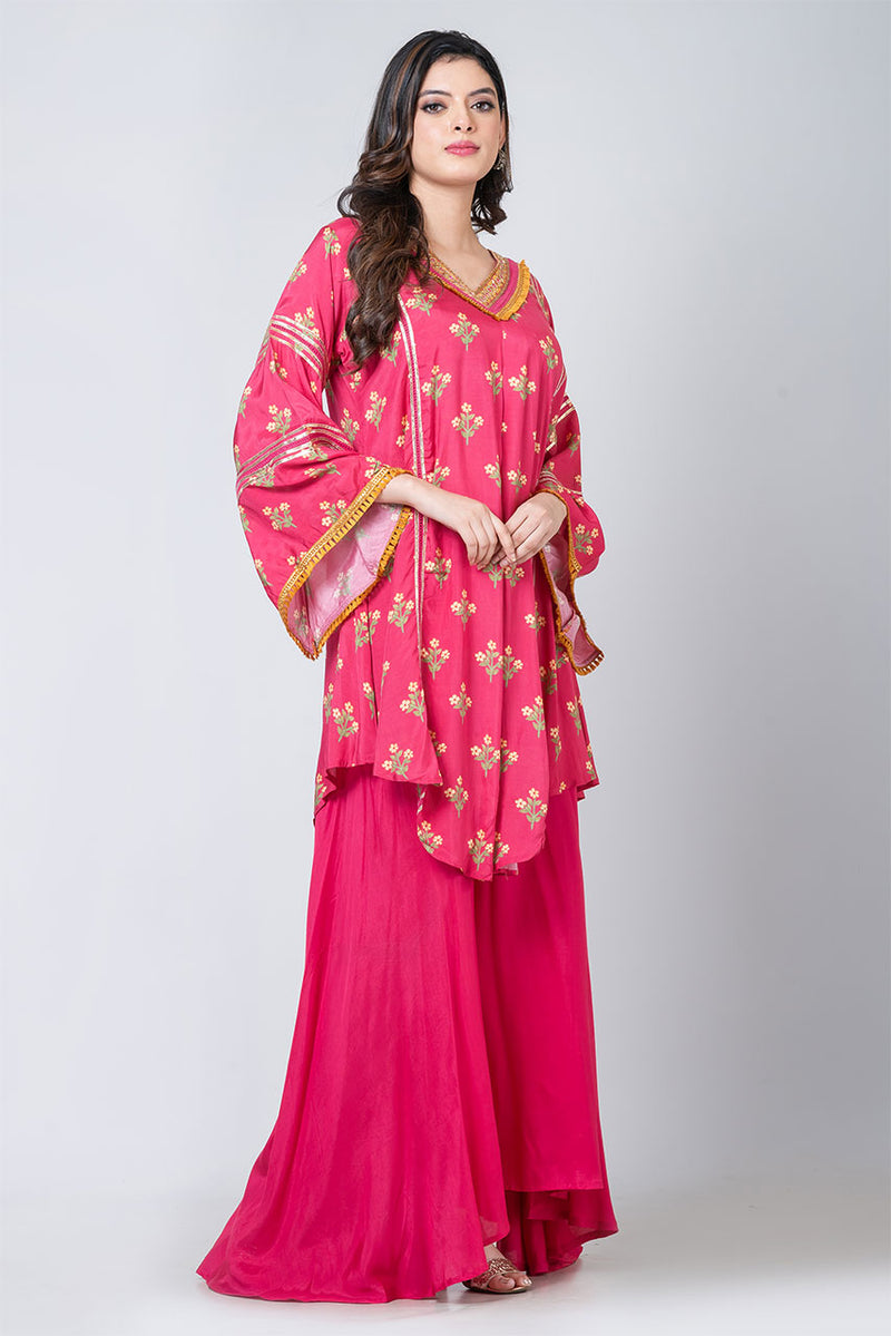 Dilnawaz (Russian Silk Kurta Set with Palazzo and Dupatta)