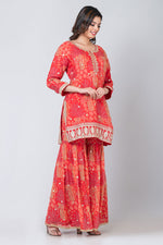 Kesariya (Organza Sharara with Short Kurta & Dupatta)