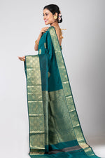 Regal Glory (Sea-green Kanjivaram Silk)