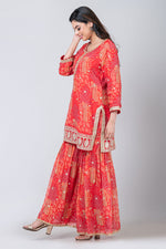 Kesariya (Organza Sharara with Short Kurta & Dupatta)