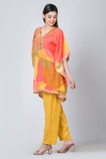 Zinnia (Muslin Silk Printed Kaftan with Pant)