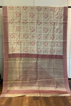 Beige and Maroon Tussar Saree