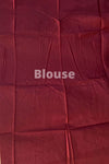 Beige and Maroon Tussar Saree