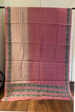 Handloom Tussar Saree in Shaded Peach