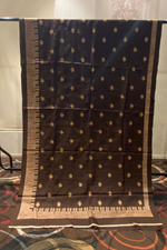 Brown Tussar Saree For Festival