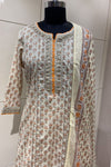 Plazzo Salwar Suit in Cream Colour