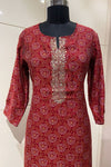 Chundari Printed Kurti in Cotton